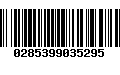 Código de Barras 0285399035295