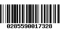 Código de Barras 0285590017328