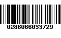 Código de Barras 0286066033729