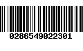 Código de Barras 0286549022301