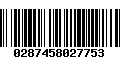 Código de Barras 0287458027753