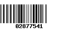 Código de Barras 02877541