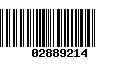 Código de Barras 02889214