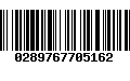 Código de Barras 0289767705162