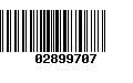 Código de Barras 02899707