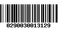 Código de Barras 0290030013129