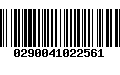 Código de Barras 0290041022561