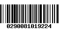 Código de Barras 0290081019224