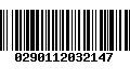 Código de Barras 0290112032147