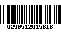 Código de Barras 0290512015818