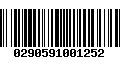 Código de Barras 0290591001252