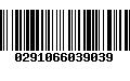 Código de Barras 0291066039039