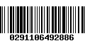 Código de Barras 0291106492886