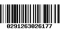 Código de Barras 0291263026177