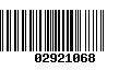 Código de Barras 02921068