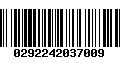 Código de Barras 0292242037009