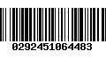 Código de Barras 0292451064483