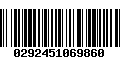 Código de Barras 0292451069860