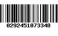 Código de Barras 0292451073348