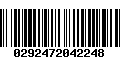 Código de Barras 0292472042248