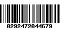 Código de Barras 0292472044679