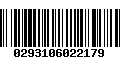 Código de Barras 0293106022179