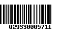 Código de Barras 029330005711