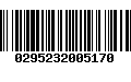 Código de Barras 0295232005170