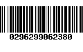 Código de Barras 0296299062380