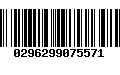 Código de Barras 0296299075571