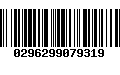 Código de Barras 0296299079319