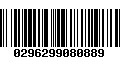 Código de Barras 0296299080889