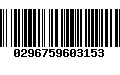 Código de Barras 0296759603153