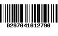 Código de Barras 0297041012790