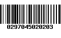 Código de Barras 0297045020203