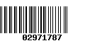 Código de Barras 02971787