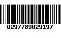 Código de Barras 0297789029197