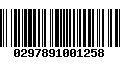 Código de Barras 0297891001258