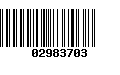 Código de Barras 02983703