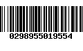 Código de Barras 0298955019554