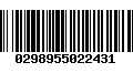 Código de Barras 0298955022431