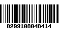 Código de Barras 0299108048414