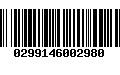 Código de Barras 0299146002980