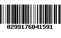 Código de Barras 0299176041591