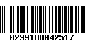 Código de Barras 0299188042517