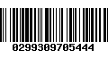 Código de Barras 0299309705444