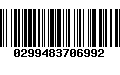 Código de Barras 0299483706992