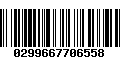 Código de Barras 0299667706558