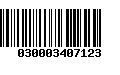 Código de Barras 030003407123