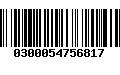 Código de Barras 0300054756817